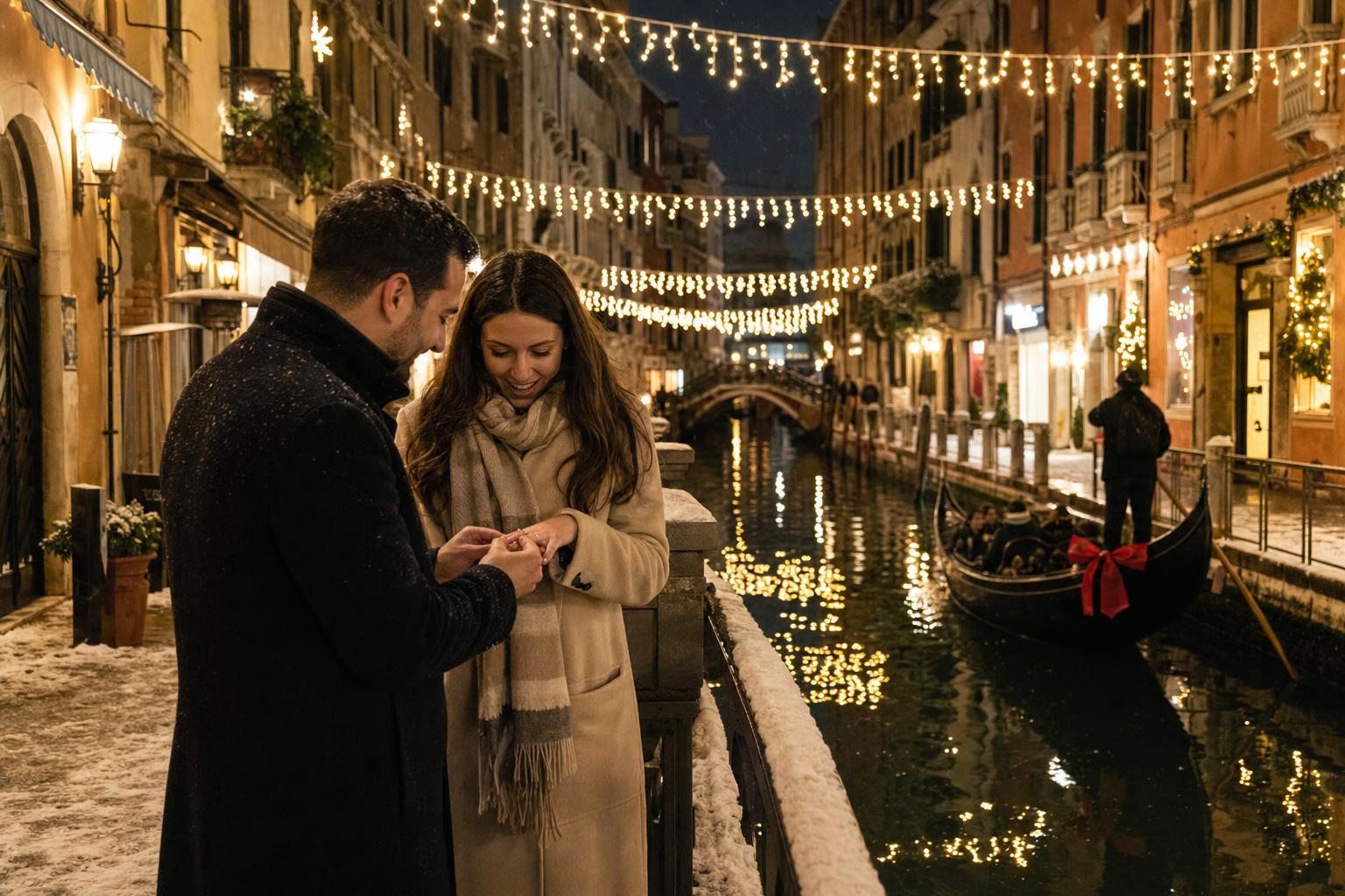 Christmas proposal Venice - marriage proposal in Venice