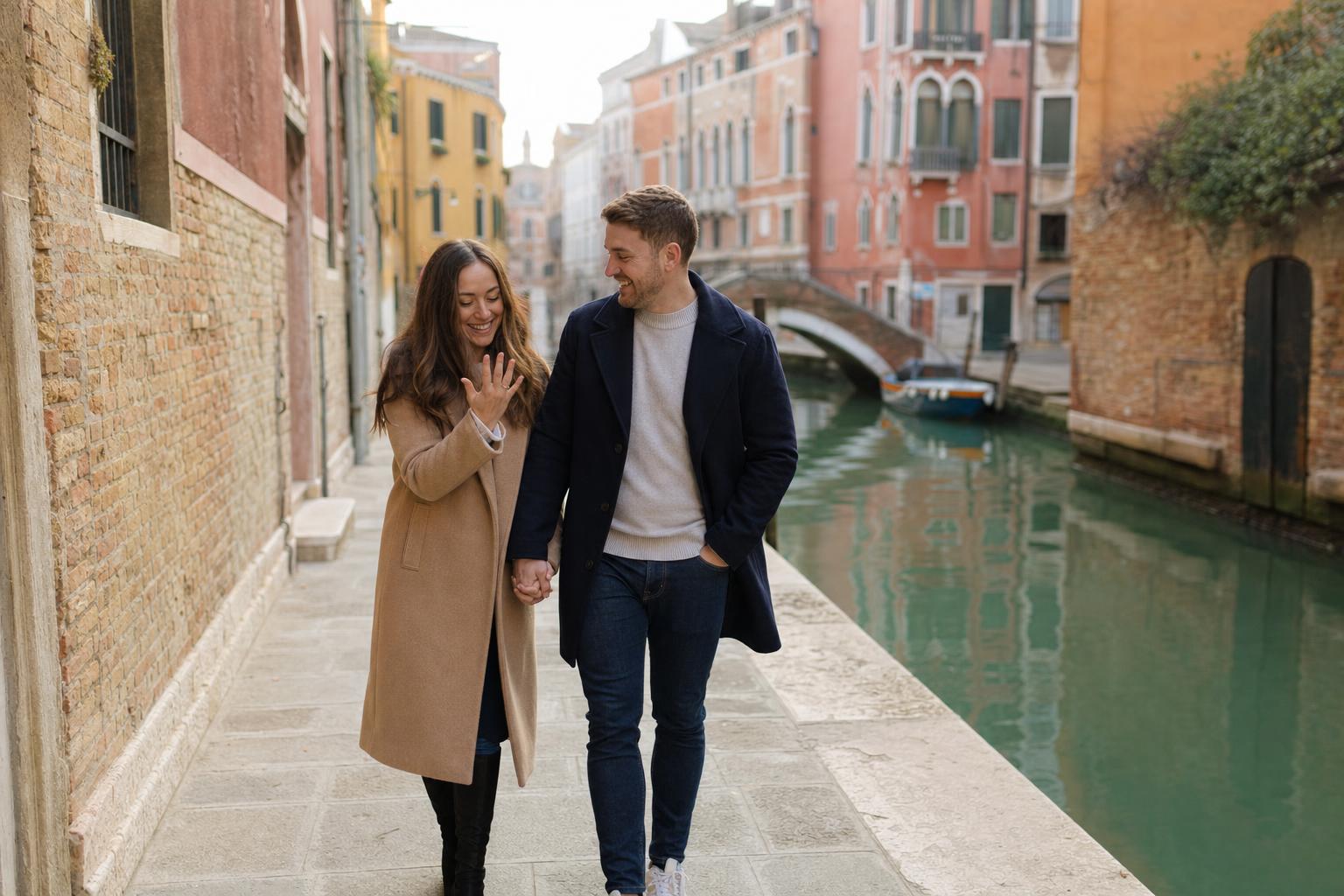 Dorsoduro - marriage proposal in Venice