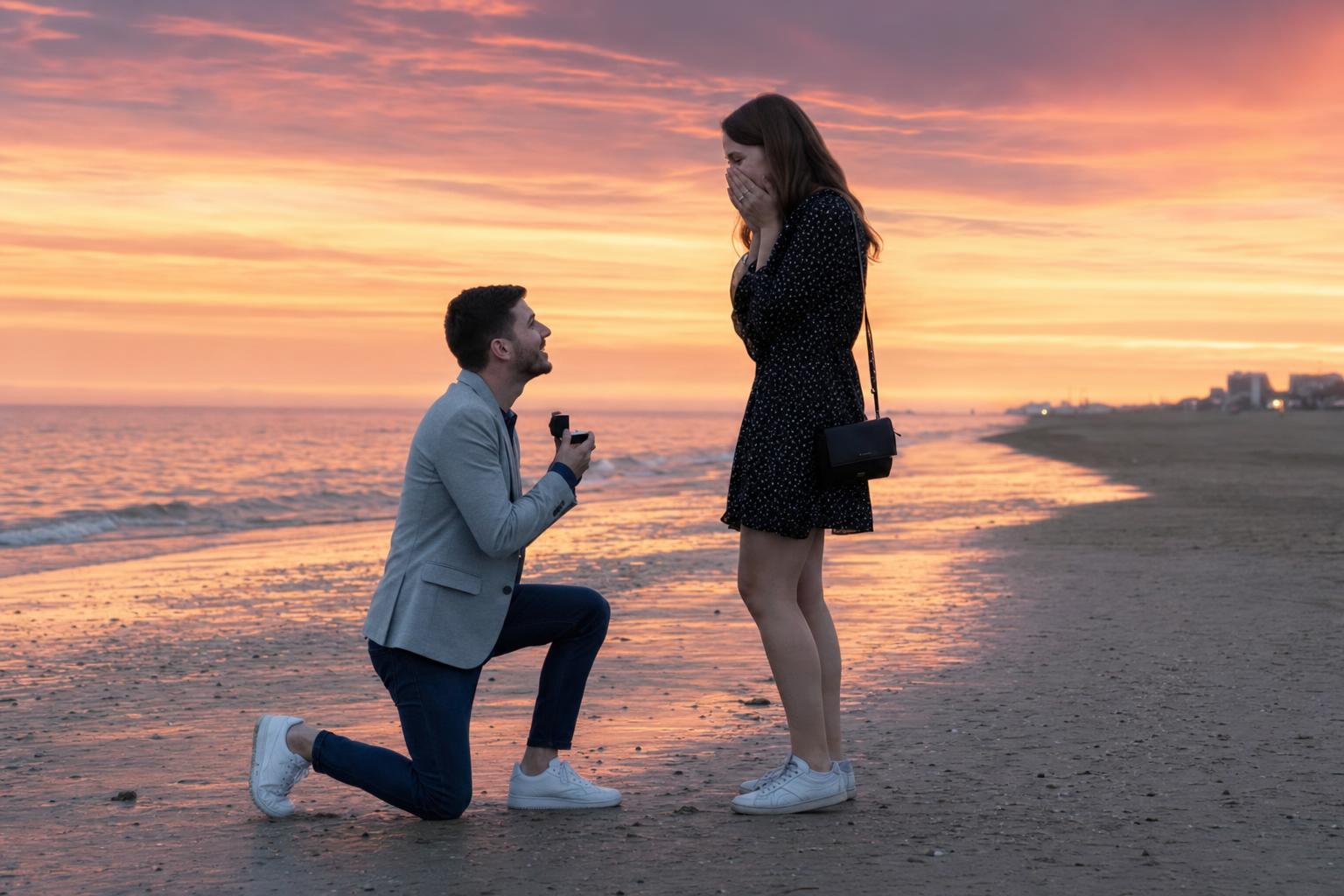 Lido Beach - marriage proposal in Venice