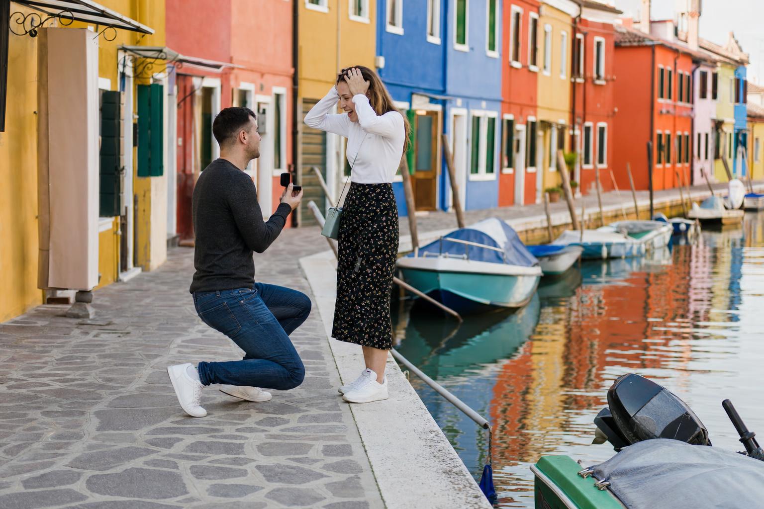 Murano Island - marriage proposal in Venice