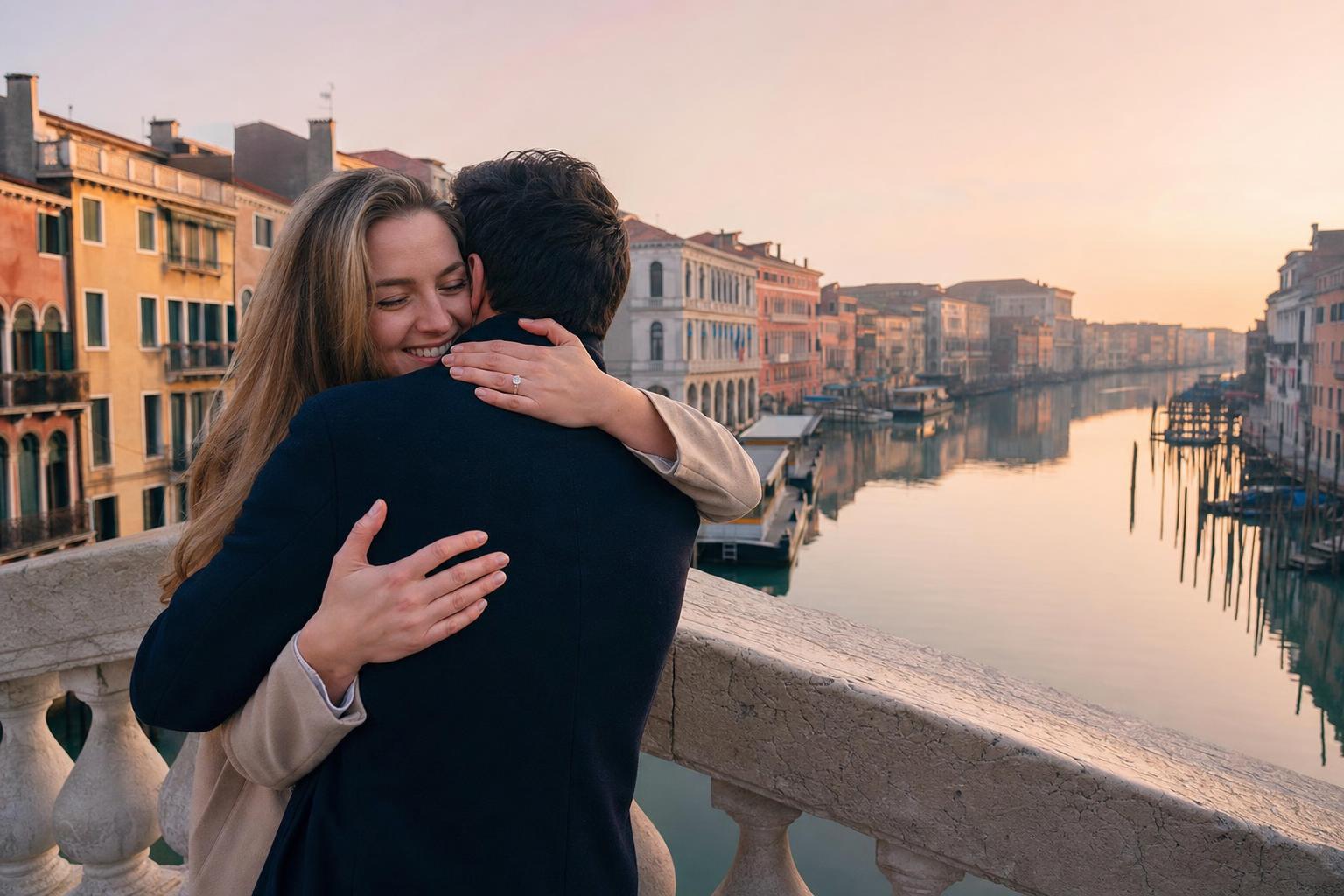 Rialto Bridge proposal - marriage proposal in Venice